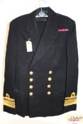 A Royal Navy Dress jacket, Portsmouth label to J.P