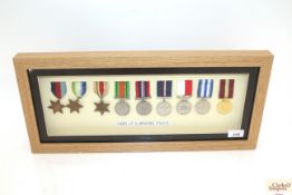 A group of nine medals to C4301 Lt. K. Brading R.N
