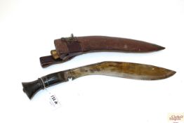 A good vintage Kukri with possible later leather f