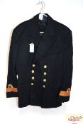 A Royal Naval dress jacket, label to W.L. Cordeaux
