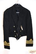 A Royal Navy "Mess Dress" jacket with Lieutenant C