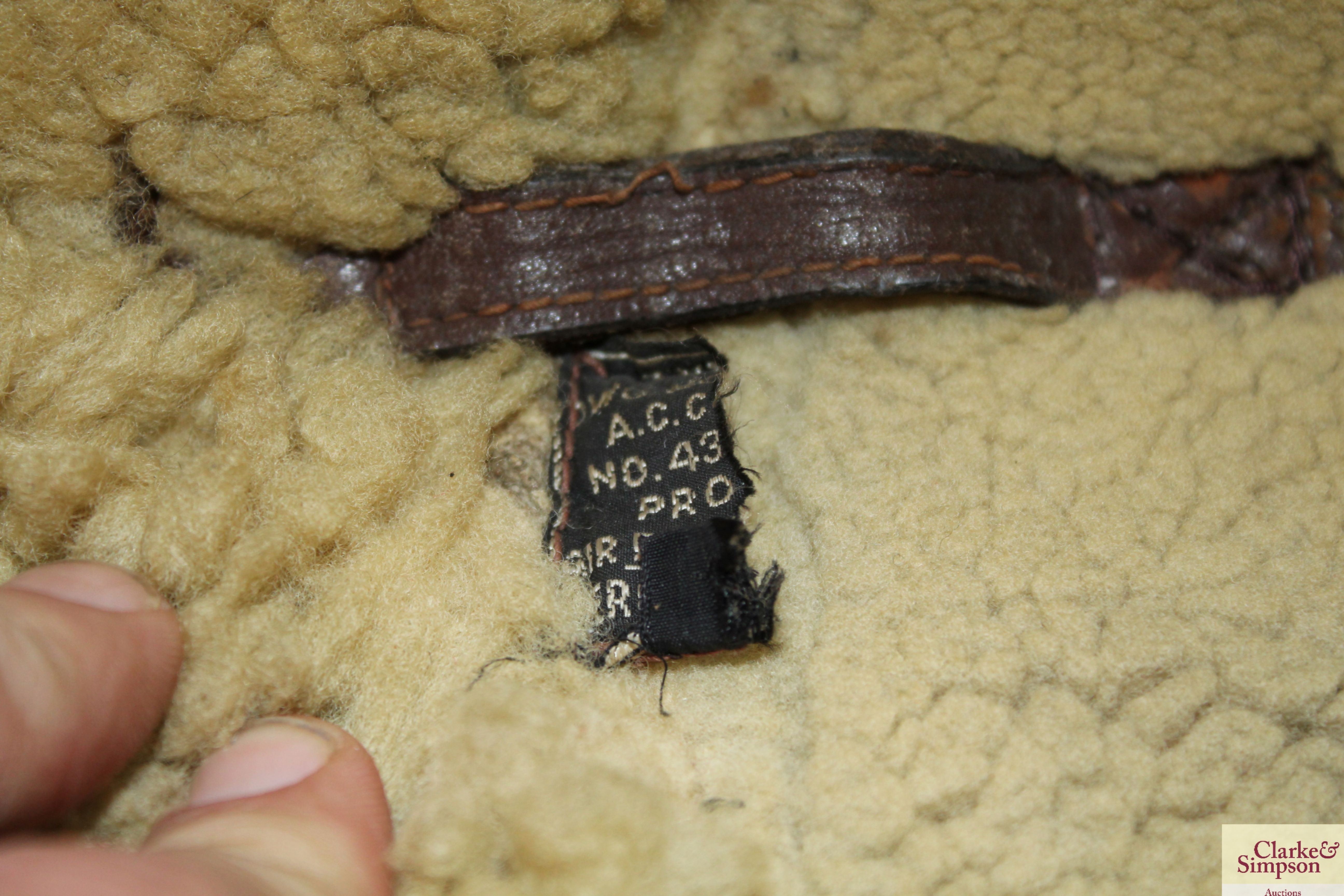 An "Aero Leather" WWII era B3 flying jacket, with - Image 9 of 9