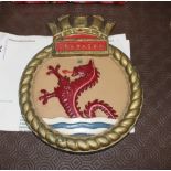 A plaque for HMCS Okanagan