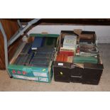 Two boxes of miscellaneous books including a run o