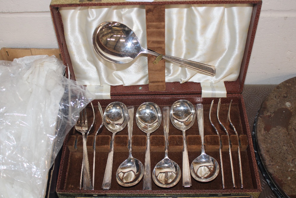 A quantity of various plated cutlery to include ca - Image 2 of 12