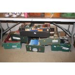 Six boxes of miscellaneous books