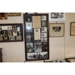 A WWII themed collage of medal badges, photographs