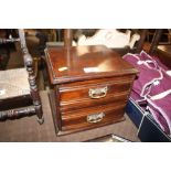 An Edwardian nest of two trinket drawers