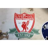 A reproduction cast iron Liverpool Football Club a