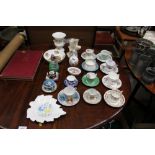 A quantity of teacups and saucers to include Minto