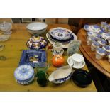 A quantity of china to include Wedgwood jasperware