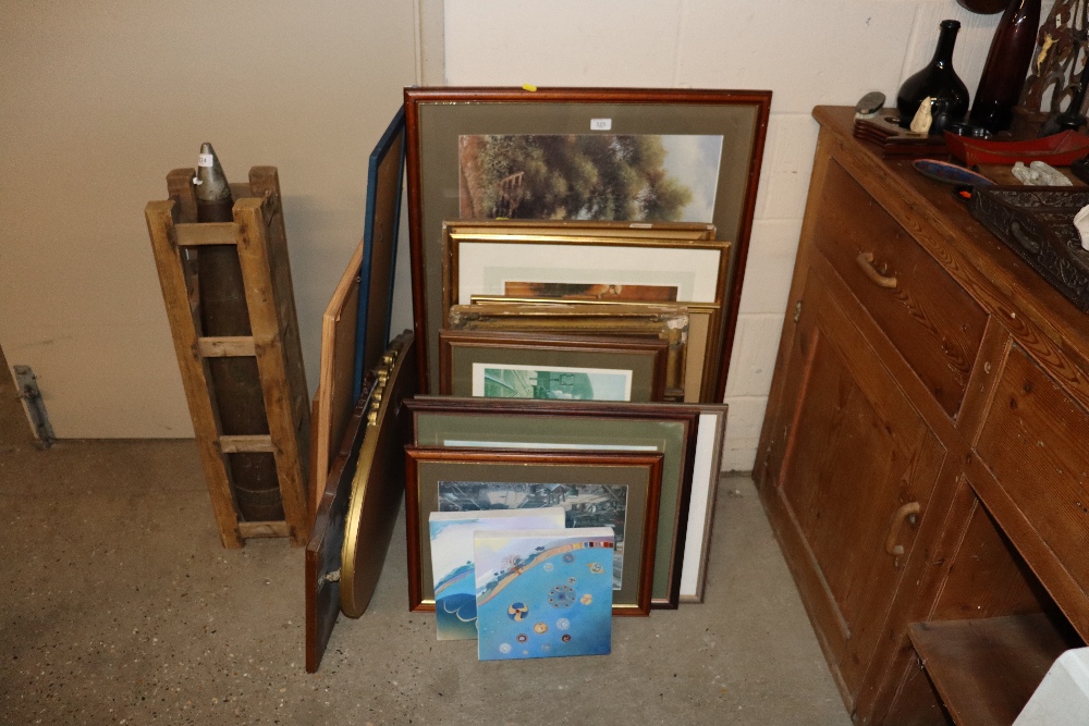 A large quantity of pictures, mirrors etc.