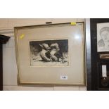 Sidney Long, pencil signed limited edition etching