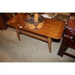 A vintage bentwood coffee table