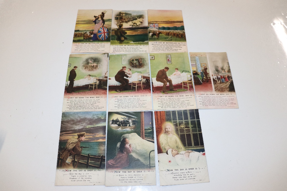 A tin of various postcards