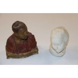 A Grand Tour type terracotta bust of Niccolo Da Uzzano; and a bust by Lidia Mieville