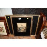 After George Baxter, two 19th century gilt framed