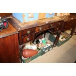 A 19th Century desk lacking leather insert