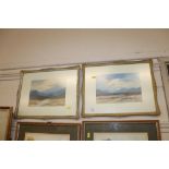 W.F. Cooper, framed and glazed watercolours depict