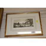 A pencil limited edition engraving signed Aiden Ki