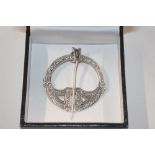 A 1958 Robert Alison Edinburgh silver Celtic brooc