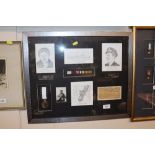 A WW2 framed group to commemorate the sinking of t