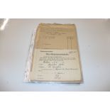 A German WWII group of documents relating to servi