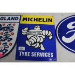 A reproduction Michelin Tyre Services sign