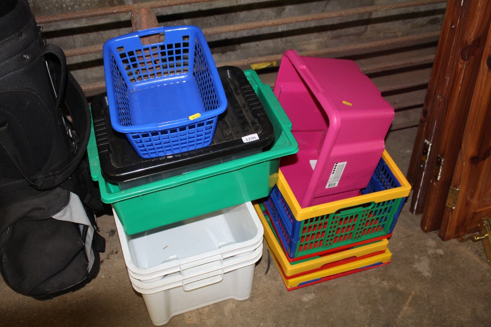 A quantity of good quality plastic crates