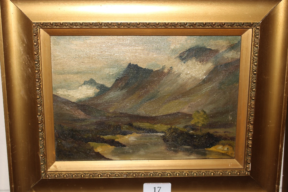 A pair of gilt framed oils on canvas depicting hig - Image 3 of 4