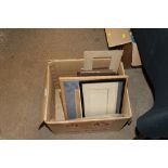 A box of picture frames