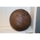 A vintage leather football