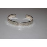 A Sterling silver Torque bangle, approx. 24gms