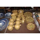 A quantity of Alvingham pottery dinnerware includi