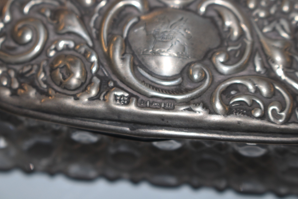 A silver back dressing table hand mirror, brush, c - Image 3 of 12