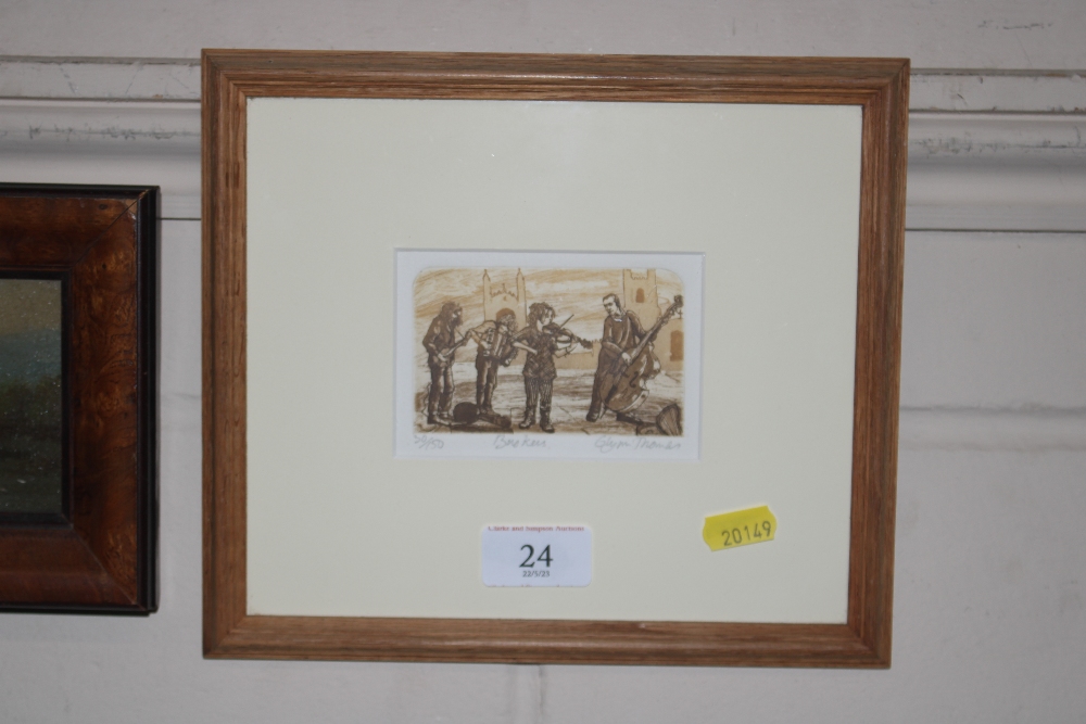 Glynn Thomas, pencil signed limited edition etchin