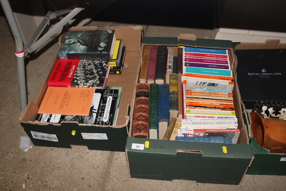 Two boxes of miscellaneous books including Second