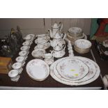 A Paragon "Victoriana Rose" pattern tea / dinner s