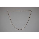 A 9ct gold necklace, approx. 71cm, 8gms total weig