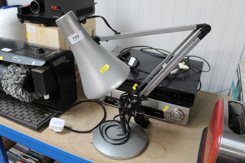 An Anglepoise style lamp