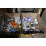 Two boxes of baby and toddler safety items