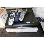 A Sky+ box; and a Sky+ HD box both with remote con