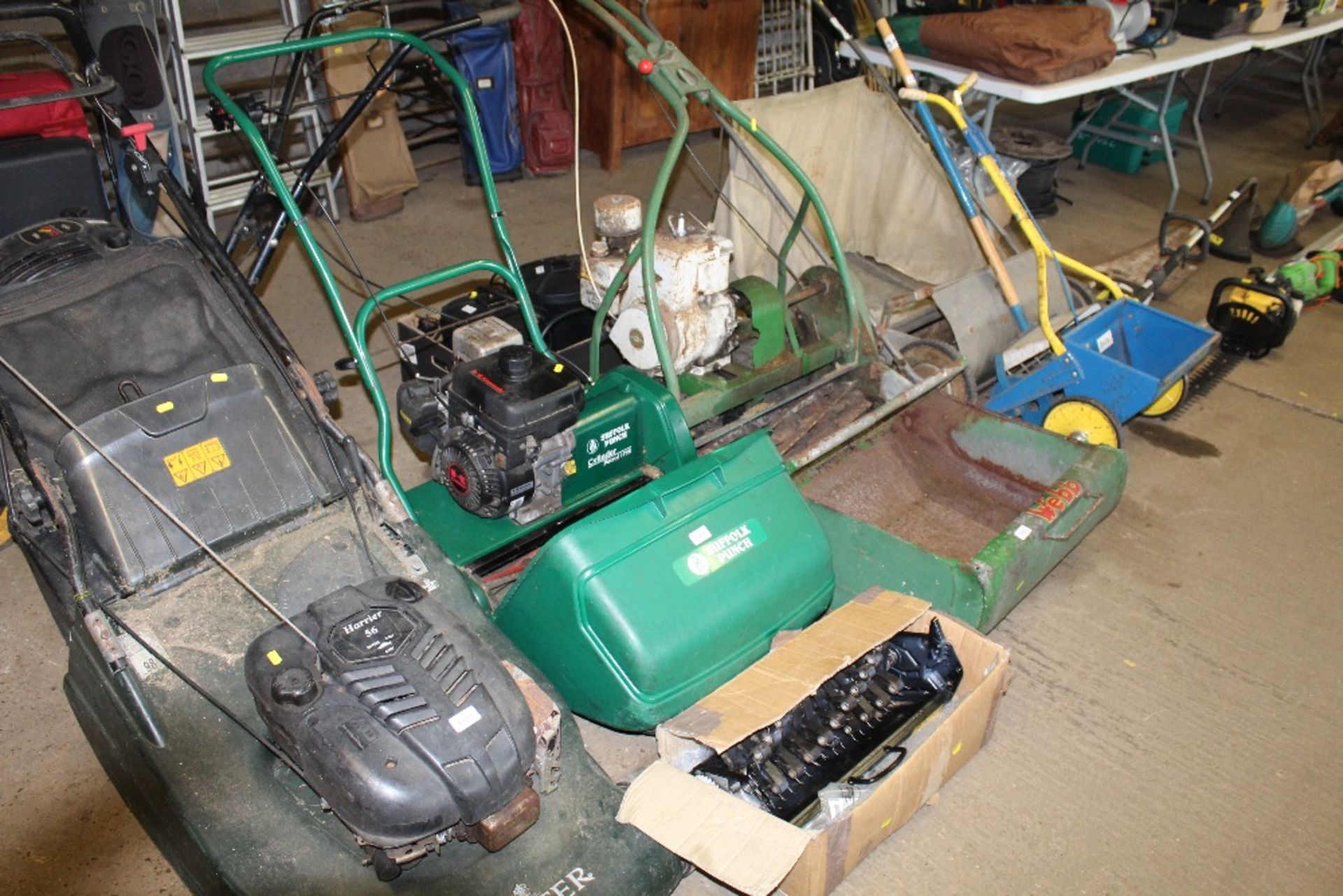 A Suffolk Punch petrol cylinder mower, 17SK with s