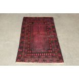 An approx. 4'3" x 2'6" Old Balochi rug