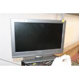 A Linsar TV with built in DVD player, lacking powe