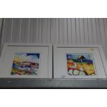 Serena Hall, two pencil signed prints