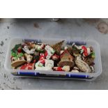 A box of Christmas cake ornaments