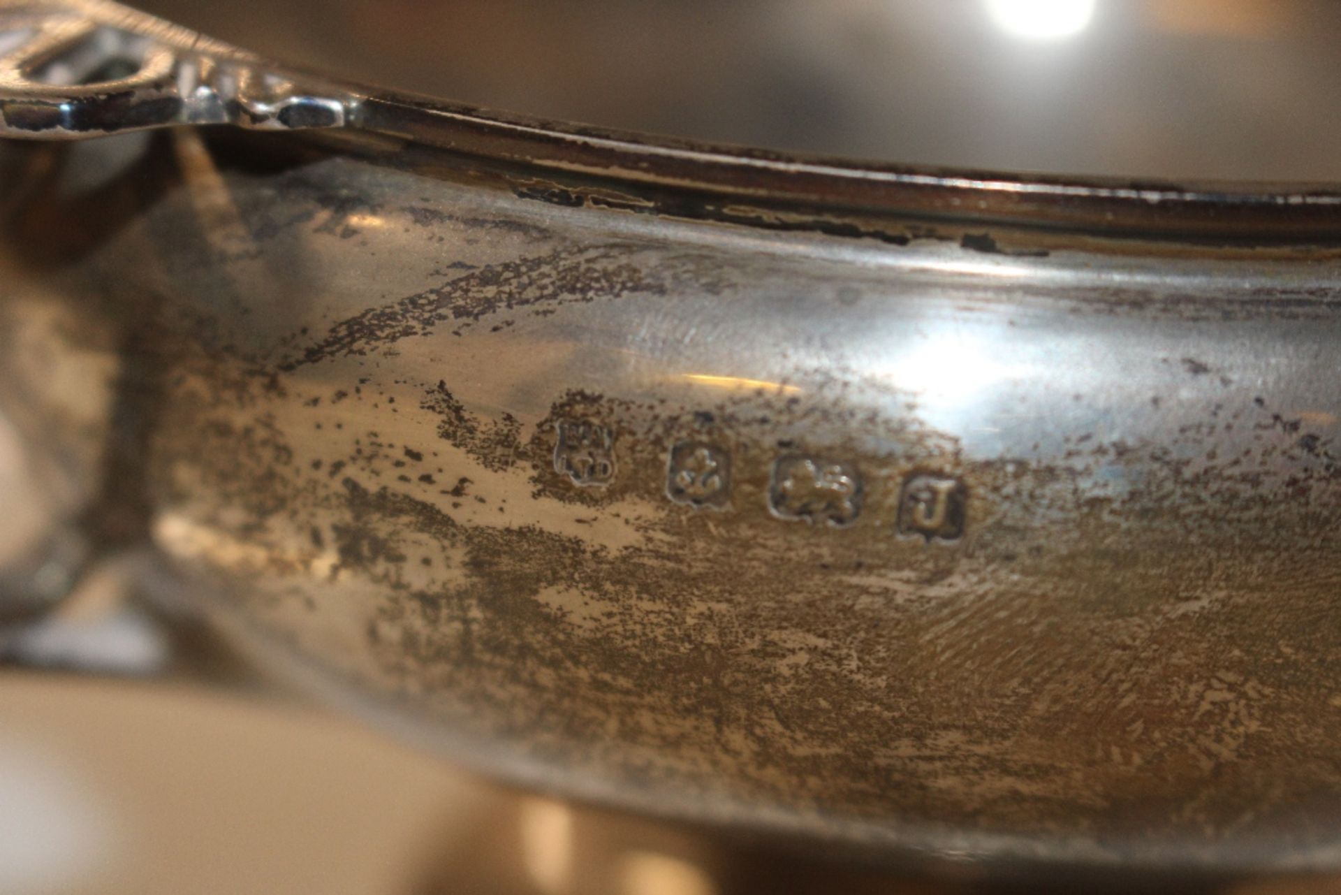 An Art Deco silver pedestal bowl Birmingham 1933, - Image 5 of 6