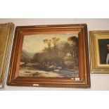 19th Century English school, oil on board study de