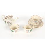 A Wedgwood bachelors tea set with floral spray dec